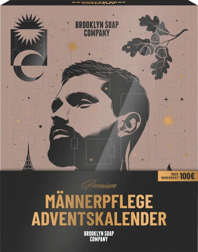 Brooklyn Soap Company Adventskalender 2026 Mannenverzorging Meerkleurig