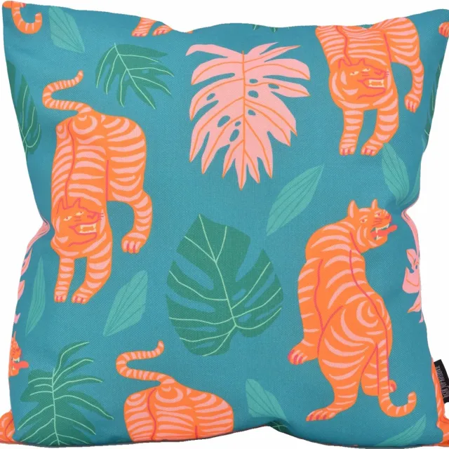 Gek op Kussens! Sierkussen Multi Tiger | 45 x 45 cm | Katoen/Linnen