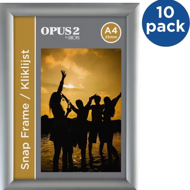 OPUS 2 Kliklijst OPUS 2 A4 25mm - 10 stuks Zilver