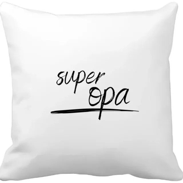 Akyol super opa Kussen hoes - Opa - de beste opa - verjaardagscadeau - verjaardag - cadeau - cadeautje voor opa - opa artikelen - kado - geschenk - gift - 40 bij 40 cm Multicolor