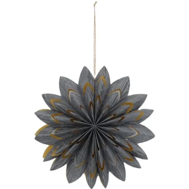 DKNC Kerstster 'Paper Dark Grey' | 30cm Grijs