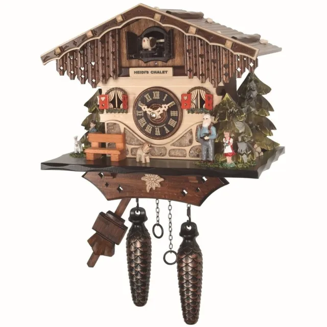 Engstler 4023_Q - Koekoeksklok - Kwarts - Notenhout - 22 cm