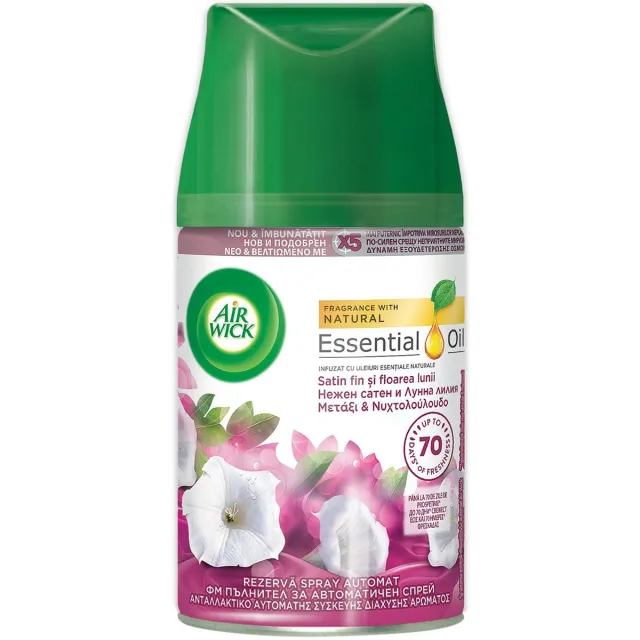 Air Wick Airwick Freshmatic Max navulling Smooth Satin & Lily 250 ml Groen