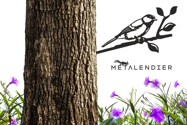 rusty friends Koolmees - Metalen vogel - Tuinbeeld - Cortenstaal - NL Fabrikaat