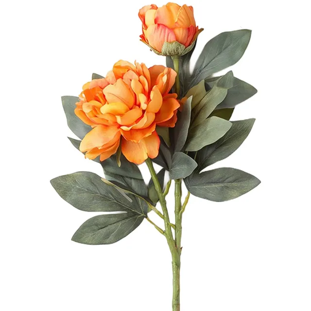 Clayre & Eef Kunstbloem Oranje Kunststof