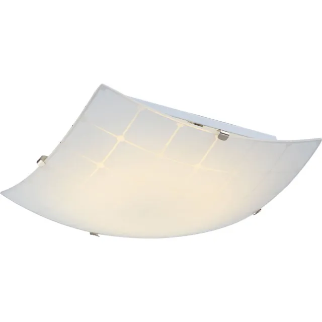 Globo 8 watt LED 1-lichts plafondlamp Plafondlamp Verlichting Armatuur Chroom Globo 40452 Wit