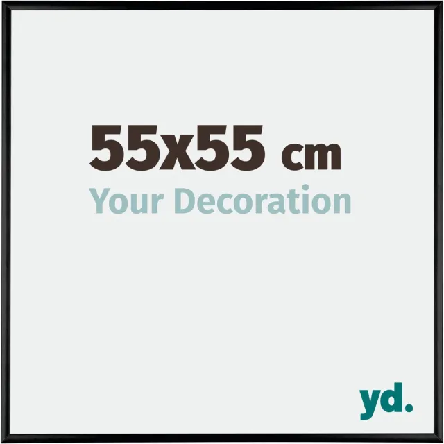 yd. Your Decoration - Fotolijst 55x55 cm - Aluminium - Zwart Hoogglans - Kent