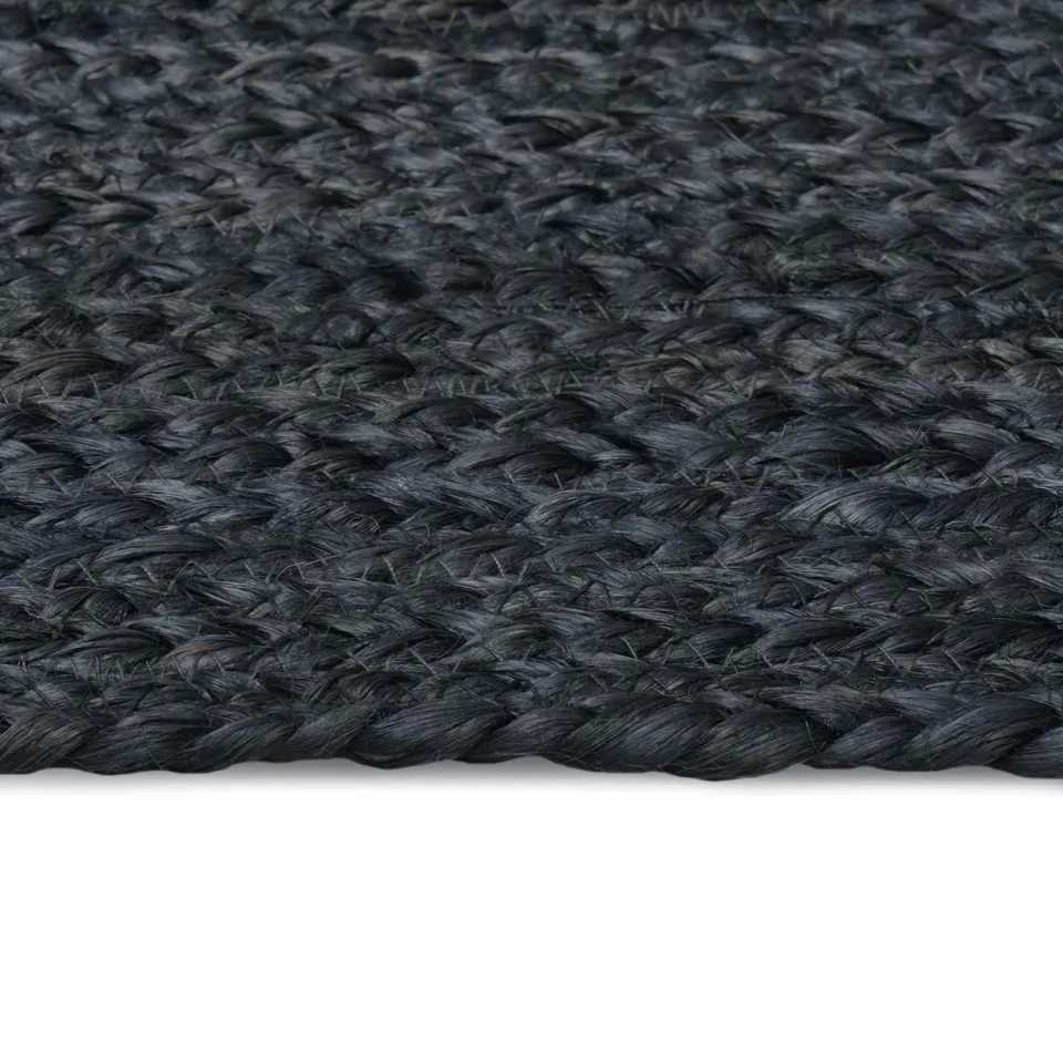 vidaXL Gebied Tapijt Donkergrijs 200 x 200 cm Jute, foto 3