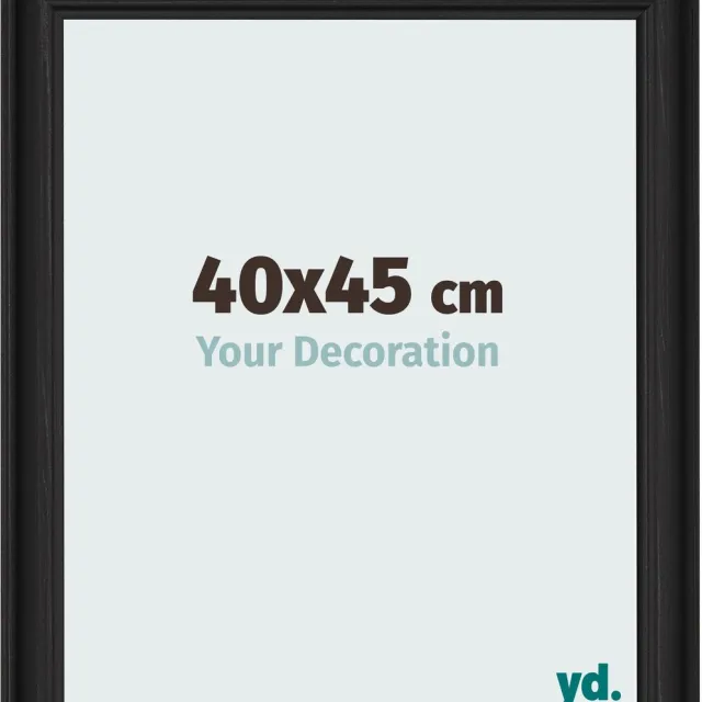 yd. Your Decoration - Fotolijst 40x45 cm - MDF - Zwart Houtnerf - Lazio