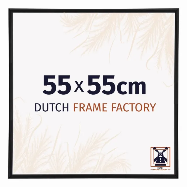Dutch Frame Factory Fotolijst 55x55 cm - Kunststof - Zwart Mat - Angers