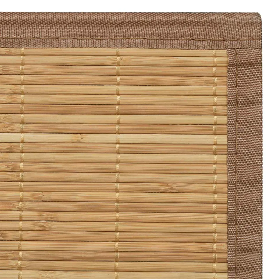vidaXL Tapijt rechthoekig 80x300 cm bamboe bruin, foto 4