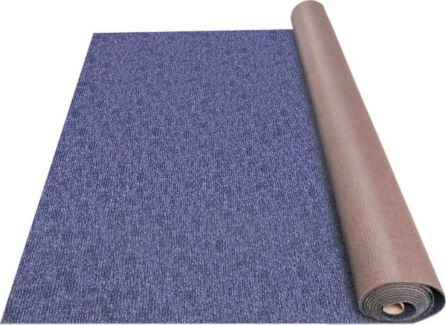 Vevor Home Fleece Tapijt Effen Kleur 1,8x4 m, Slaapkamer Zachte Pluizige Runner Tapijt Thuis Blauw, Tapijt voor Indoor Woonkamer, Nordic Style Tapijt Thuis Tapijt Mat Effen Kleur Tapijt Bedkant