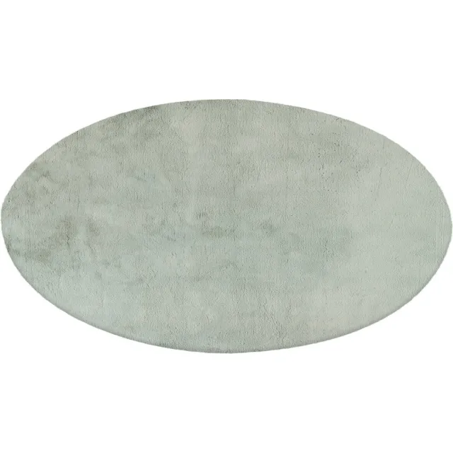Lalee Heaven - Ronde Vloerkleed - Tapijt – Karpet - Hoogpolig - Superzacht -comfy Fluffy - rabbit fur- 160x160 cm Rond Jade groen