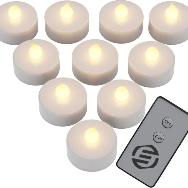 Equivera Oplaadbare LED Kaarsen - Elektrische Kaarsen - Oplaadbare Waxinelichtjes - Realistische Kaarsen - Kerstverlichting - Veilig en Duurzaam Warmwit