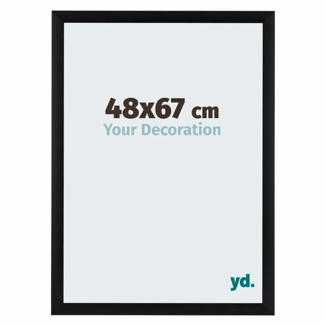 yd. Your Decoration - Fotolijst 48x67 cm - Aluminium - Zwart Geborsteld - Tucson