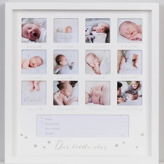 Bambino witte mdf fotolijst mijn 1e jaar
