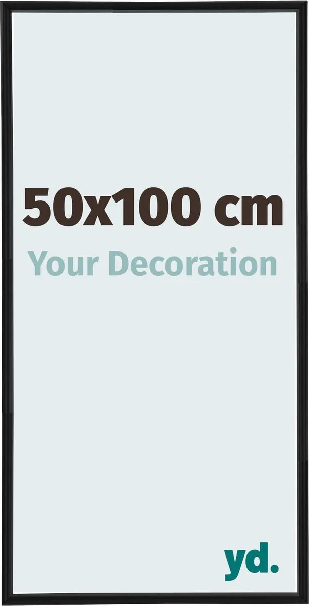 yd. Your Decoration - Fotolijst 50x100 cm - Kunststof - Zwart Mat - Annecy