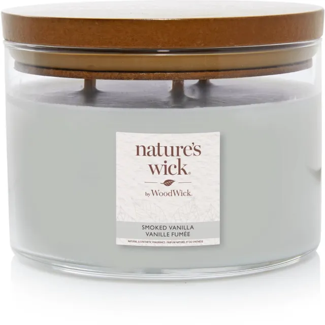 Nature's Wick Smoked Vanilla Large 3 Wick Tumbler Grijs