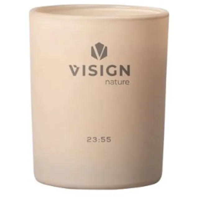Visign Nature Geurkaars Glas - Het is Vijf voor Twaalf