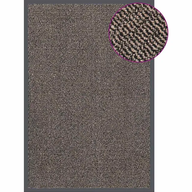 vidaXL Deurmat getuft 80x120 cm donkerbruin