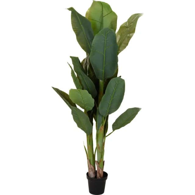 Home & Styling Kunstplant bananenplant - in pot - 165 cm - kunstplant - voor binnen - bananenboom Groen