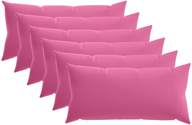 vidaXL Dekenkussen - 6 - st - HEERLEN - Roze - 40 - x - 70 - cm - Polyester
