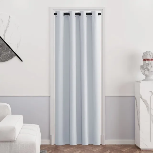 Unyqoos Stijlvolle Verduisteringsgordijnen met Ringen voor Optimale Privacy en Comfort in Huis Grijs-Wit
