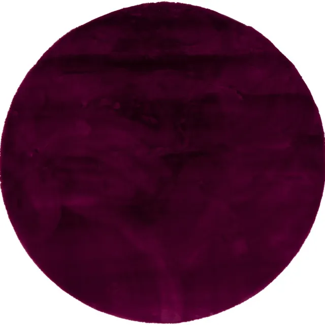 Pergamon Luxe Super Zachte Bont Vloerkleed Tapijt Plush Rond Lila