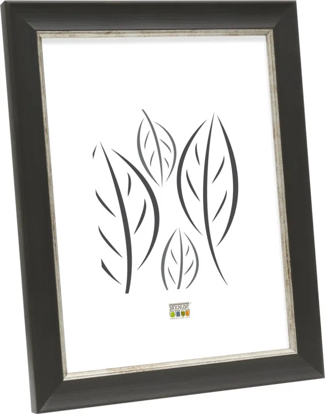 Deknudt Frames fotolijst S45WF2 - zwarte schilderstechniek - 15x20 cm