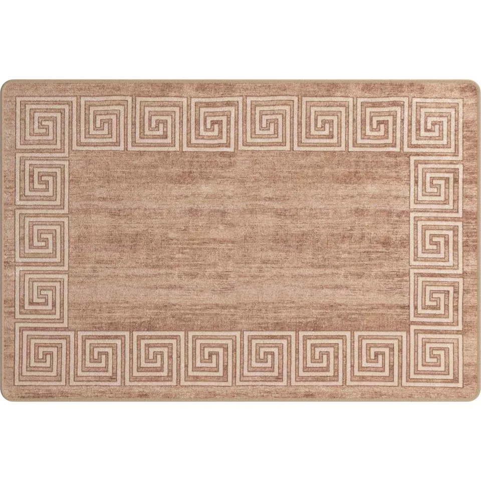 vidaXL Vloerkleedloper MARSA Beige en goud 100 x 150 cm