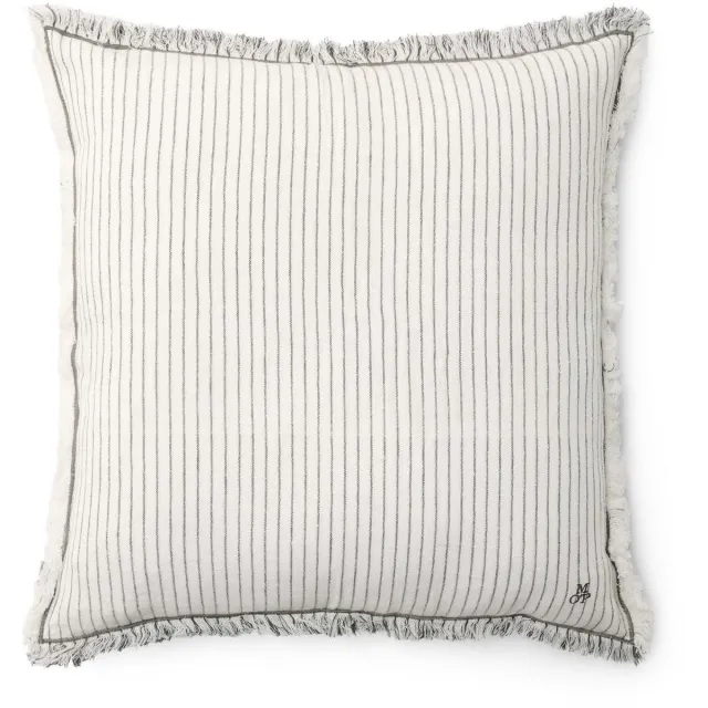Marc O'Polo Fine Stripe Sierkussen Antraciet - 50x50 cm