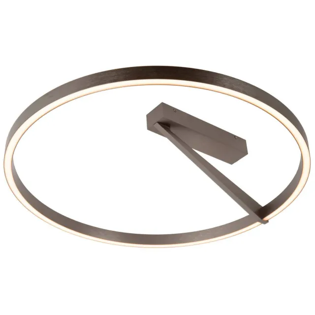 Lucide aluminium dimbare LED plafonniere APPLAUSE 60x60 cm - grijs ijzer