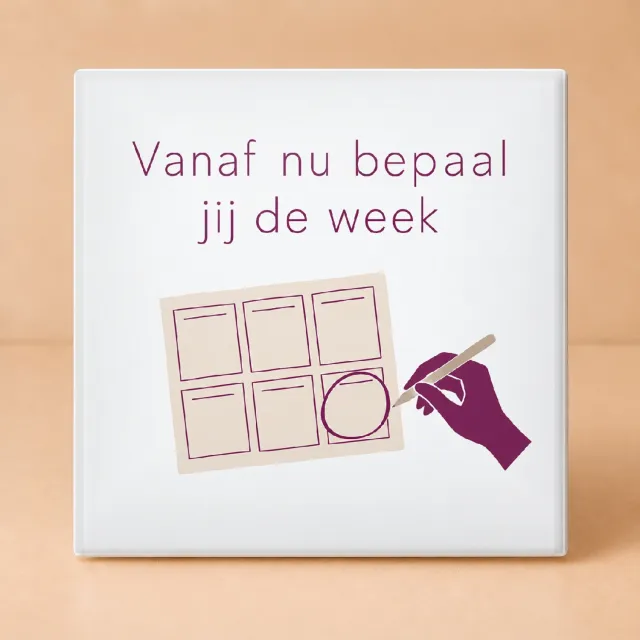 Bedruk King Vrolijke pensioen ‘Eindelijk baas over maandag’ Tegel – Speelse muurdecoratie voor nieuwgepensioneerden - 11 x 11 cm Wit