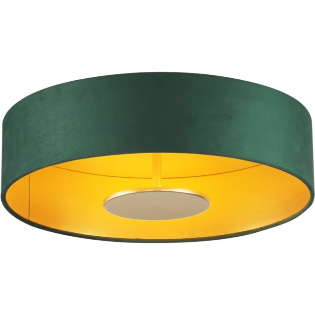 QAZQA bredow - Moderne LED Plafondlamp - 1 lichts - Ø 40 cm - Groen - Woonkamer | Slaapkamer | Keuken Groen LED