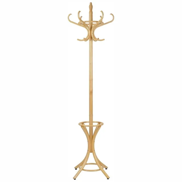 STEMA Vrijstaande Kapstok - 184cm - Draaibare Kroon - Natuurlijk Beige