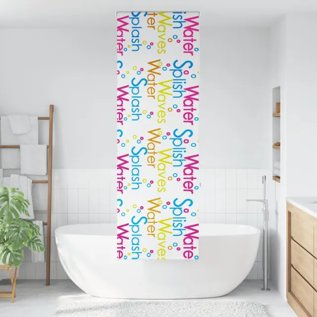 vidaXL Doucherolgordijn 70x240 cm stofbreedte 66 cm Meerkleurig