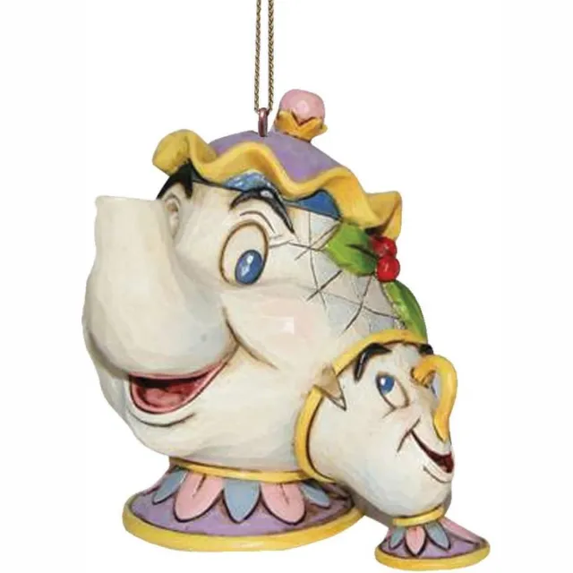 Disney Traditions Ornament Kersthanger Mrs. Potts &Chip 6 cm diversen1