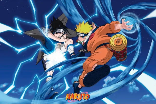 ABYSTYLE Poster Naruto - Naruto Sasuke 91,5x61cm Divers