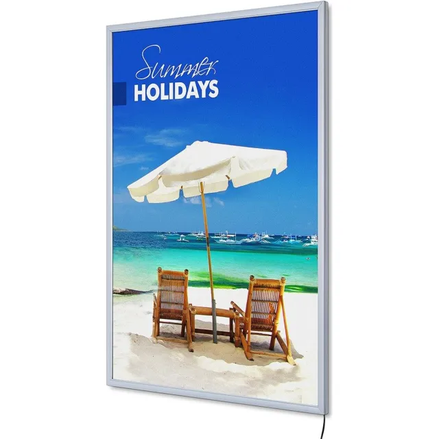 Syna LED Poster Light Box Economy 70 X 100 cm - Syna PLEDE70X100G19 - Horeca & Professioneel Aluminium
