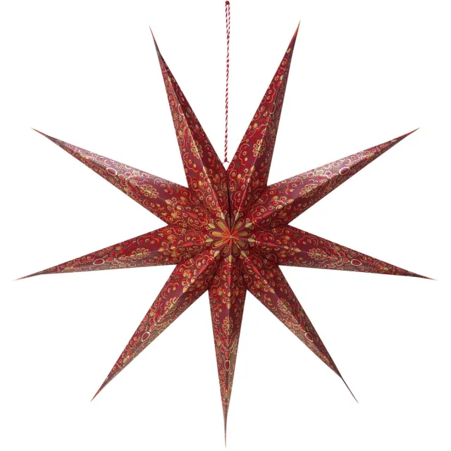 Pip Studio Kerstster - All-over print - Donkerrood - Papier - 110 cm