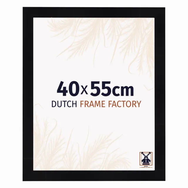 Dutch Frame Factory Fotolijst 40x55 cm - MDF - Zwart Hoogglans - Praag