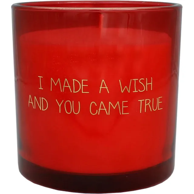 My Flame Sojakaars Glas - I made a wish and you came true - Geur: Unconditional Wit