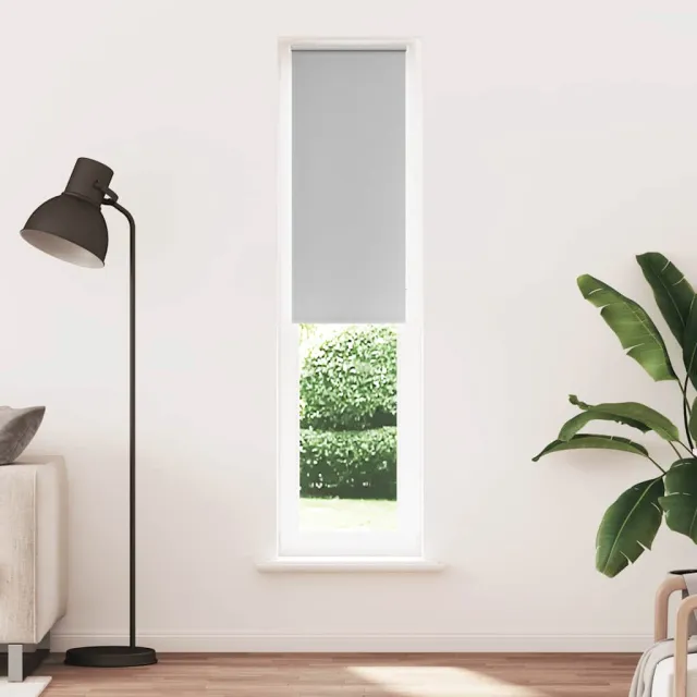 vidaXL Rolgordijn verduisterend 60x230cm stofbreedte 55,7 cm polyester Grijs