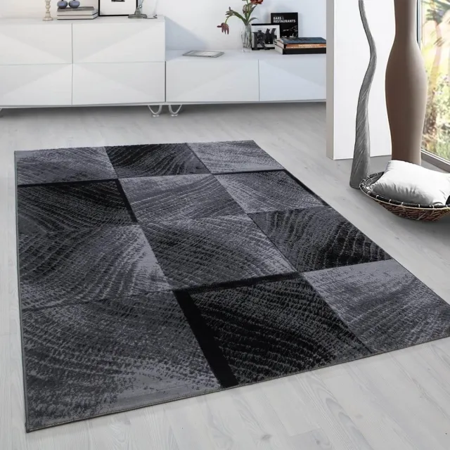Adana Carpets Modern vloerkleed - Plus Zwart 8003 200x290cm Zwart,Meerkleurig
