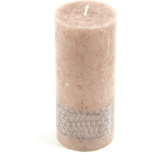 Candra Stompkaars rustieke kaars | Bruin 43 branduren Ø 7 -13 x 7 cm