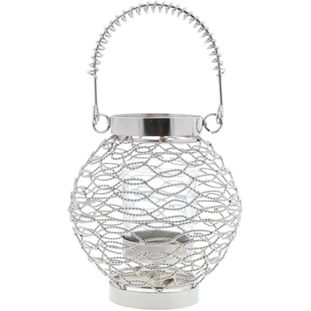 MDESİGN Lampion geweven draad zilver