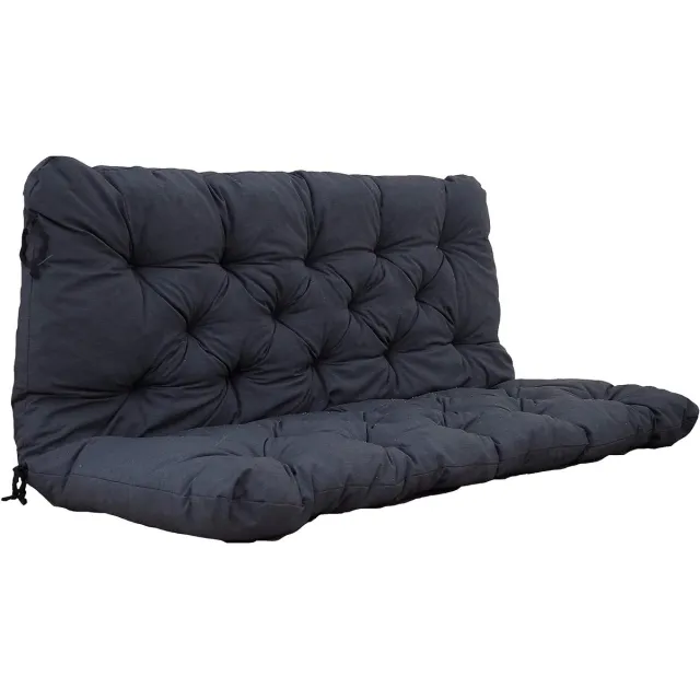 Ibenzoa Premium Zitkussens voor Banken en Paletten - Donkergrijs, 120 x 98 x 8 cm