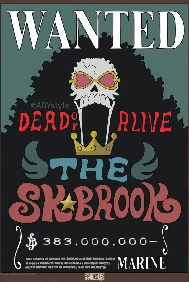 ABYSTYLE Poster One Piece - Wanted Brook Wano 38x52cm Divers