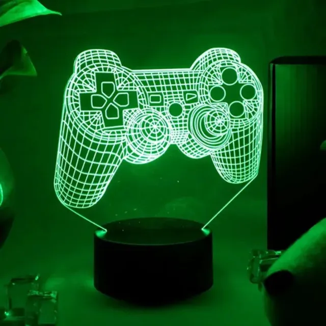 Samstyle Game LED Lamp - 16 kleuren - 3D Game Light - Controller - Playstation - Afstandsbediening - Sfeerlamp - Gamer 16 kleuren | Model: PS Controller