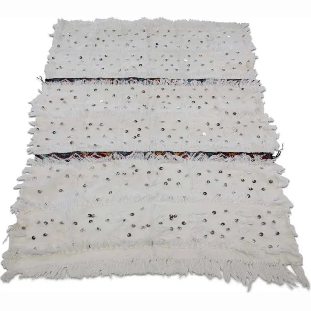 Safaary Marokkaanse Handira Vloerkleed 145 x 83cm Wit